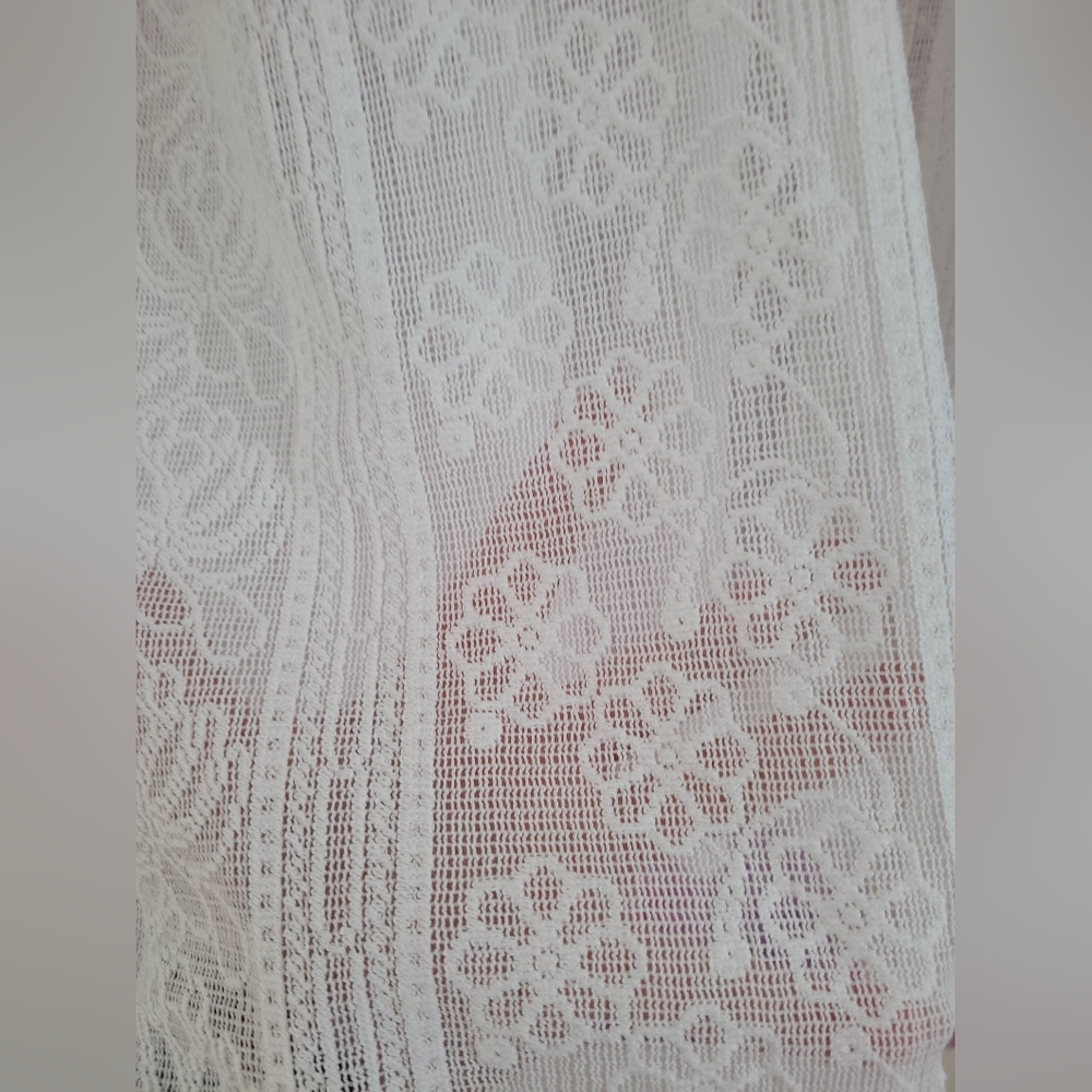 PILCRO ANTHROPOLIE LACE BUTTON DOWN SHIRT SZ M - Picture 6 of 10